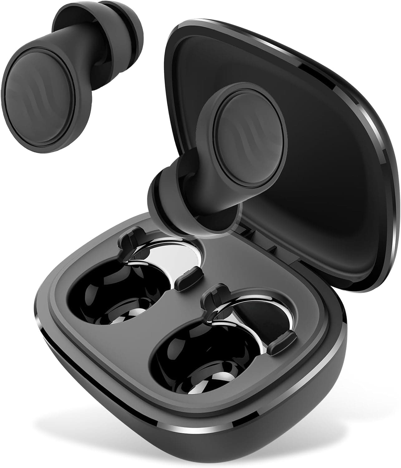 Tampões para os ouvidos, tampões de ouvido cancelamento de ruído reutilizáveis com 7 pares de almofadas de silicone, tampões para dormir para estudar, concentrar, viajar e assistir a concertos
