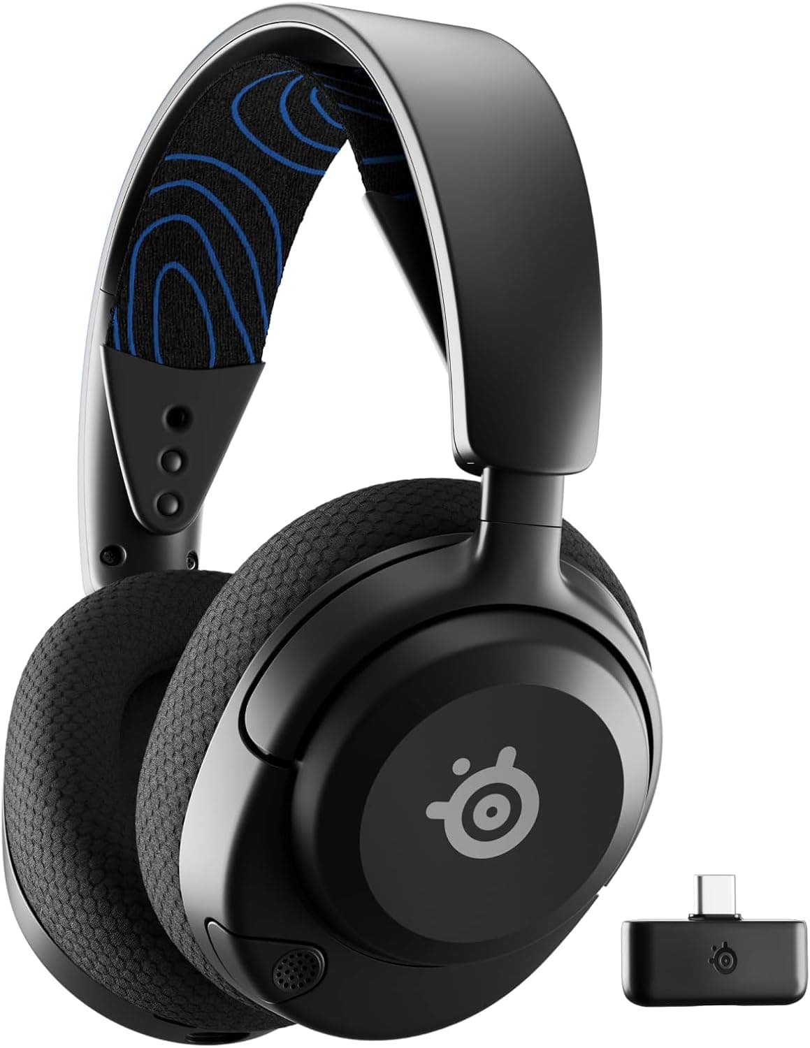 SteelSeries Arctis Nova 5P Wireless - Auriculares gaming - Controladores magnéticos de neodímio - Mais de 100 preconfigurações de áudio - bateria de 60 horas-2,4 GHz ou BT- Micro Gen2.X -PS5, PS4, PC