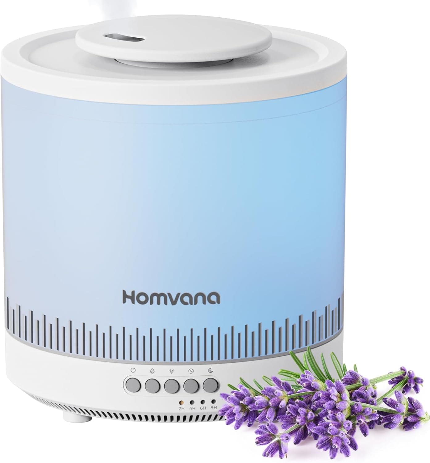 Homvana Humidificador 1.8L | Humidificador ultrassónico com difusor de óleos essenciais para quarto e plantas