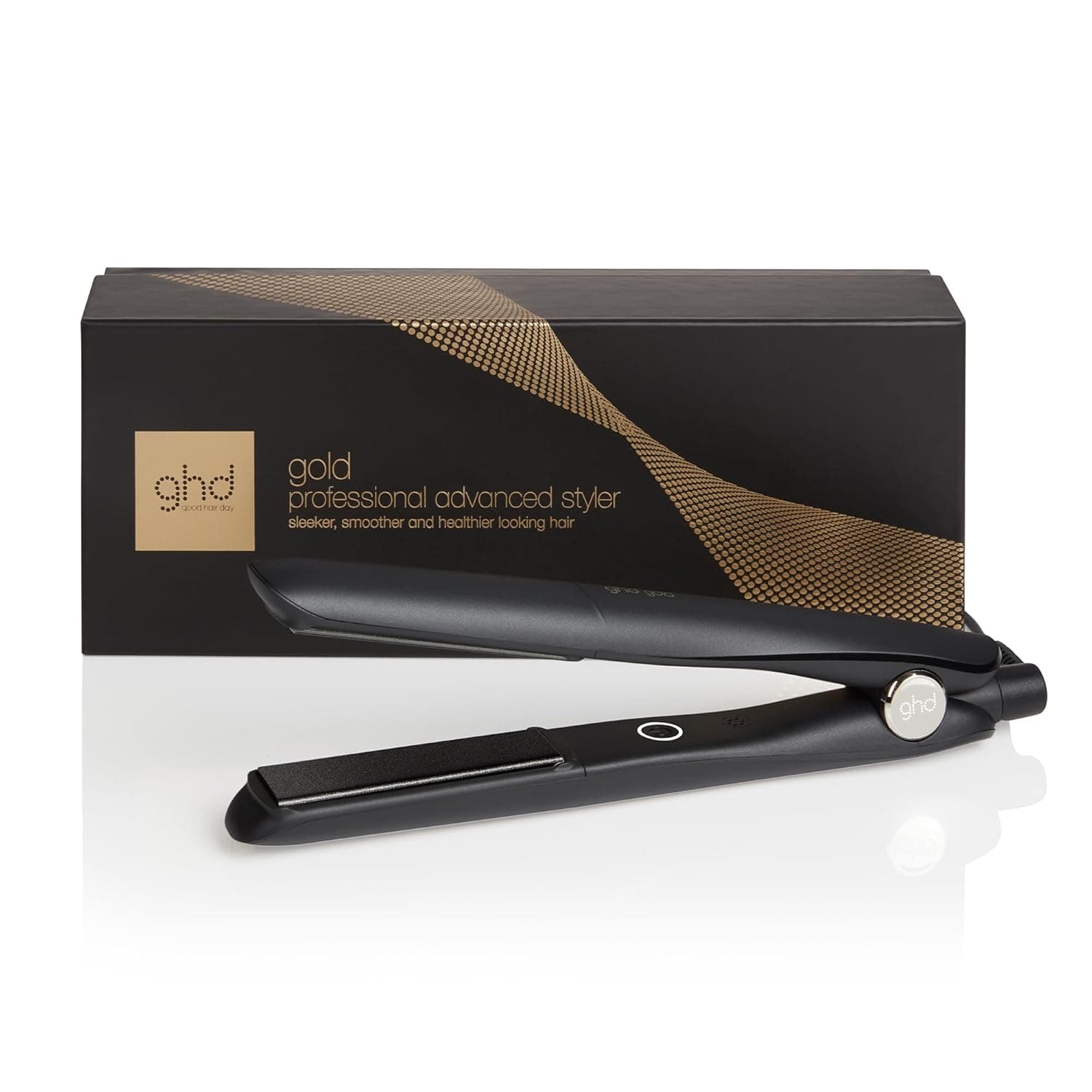 ghd Gold alisador de cabelo profissional para todos os tipos de cabelo (preto)
