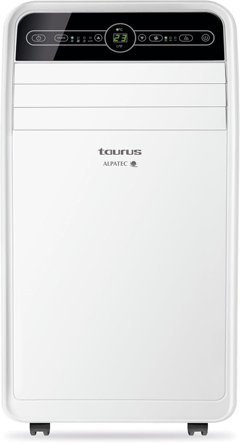 Taurus AC 351 RVKT Ar condicionado portátil 4 em 1, ar condicionado 4 em 1: calor, frio, desumidificador e ventiladortemporizador, 1370/1280 W, branco