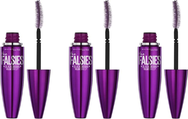 Maybelline New York - Máscara de pestanas, The Falsies Black Drama Volum Express - tom preto