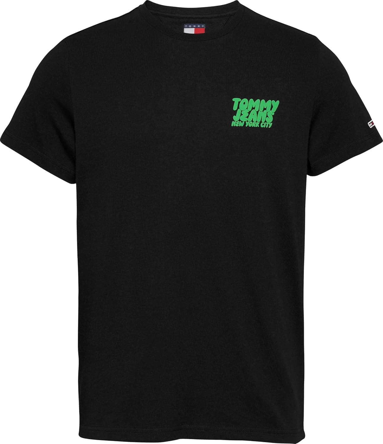 Tommy Jeans S/S | T-shirt preta em algodão para homem