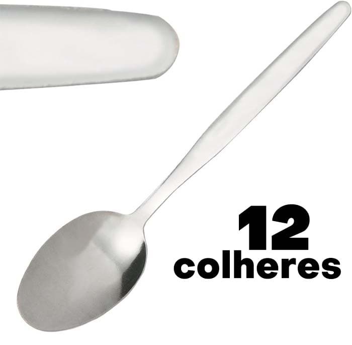 Olympia Kelso C120, Colheres de sobremesa em inox, pack de 12