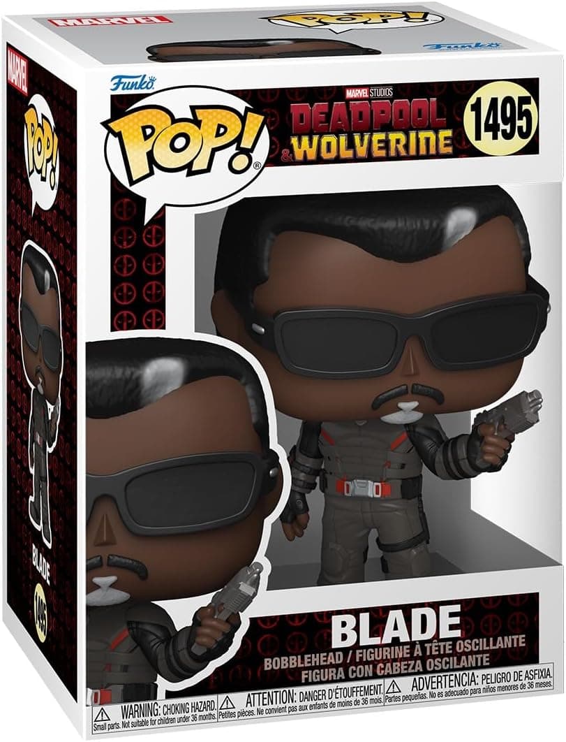 Funko Pop! Marvel: Deadpool & Wolverine - Blade - Figura de vinil colecionável - ideia de presente - Mercadoria oficial