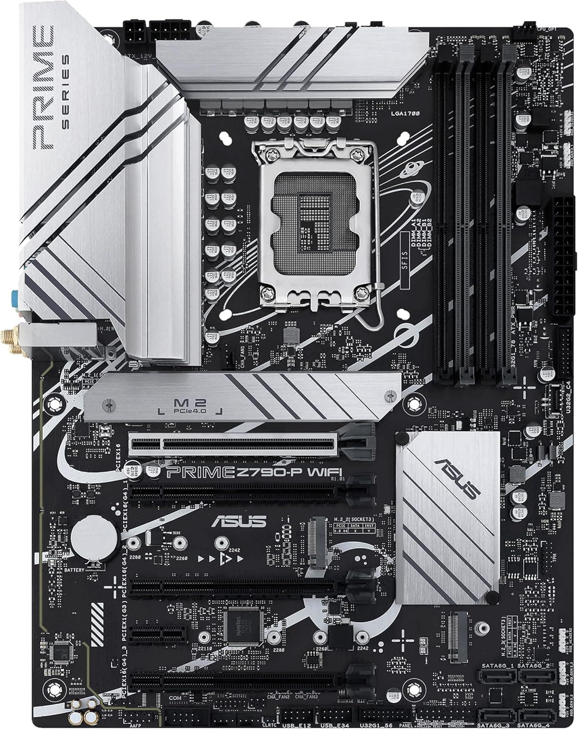 ASUS PRIME Z790-P WIFI | Motherboard ATX para Intel LGA 1700 com PCIe 5.0, DDR5, Wi-Fi 6 e Thunderbolt 4