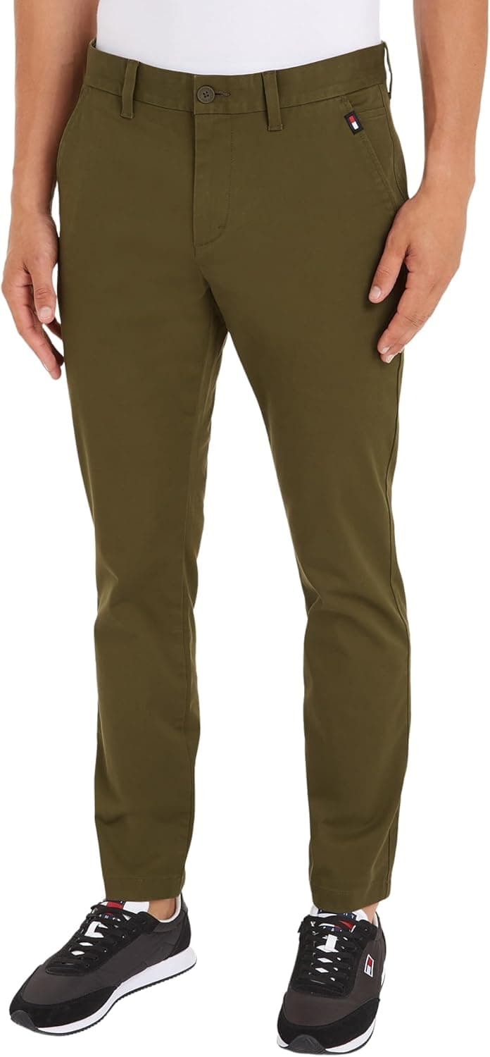 Tommy Jeans Calças chino para homem Austin Chinês Slim Fit
