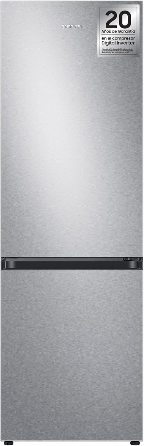 SAMSUNG RB34C602DSA/EF Frigorífico Combi 185-344L, classe D, cor grafite metalizado - SmartThings AI Energy Mode, tecnologia SpaceMax™, prateleira de garrafeira