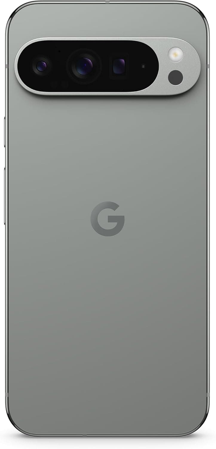 Google Pixel 9 Pro XL - Smartphone Android desbloqueado com Gemini, sistema de câmara traseira tripla, bateria com autonomia de 24 horas e ecrã super atuação de 6,8", verde líquen, 256 GB