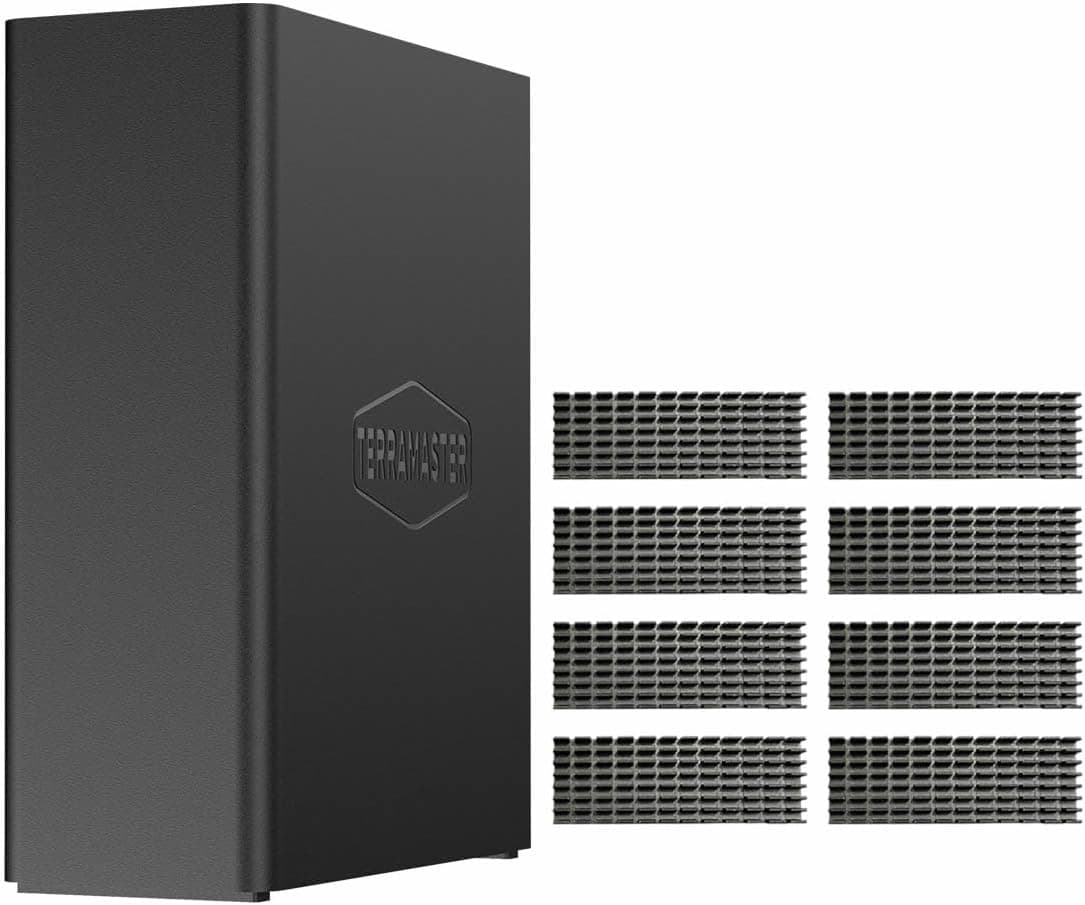 TERRAMASTER F8 SSD Plus | NAS compacto com processador Core i3, 16 GB RAM DDR5 e porta 10GbE sem discos