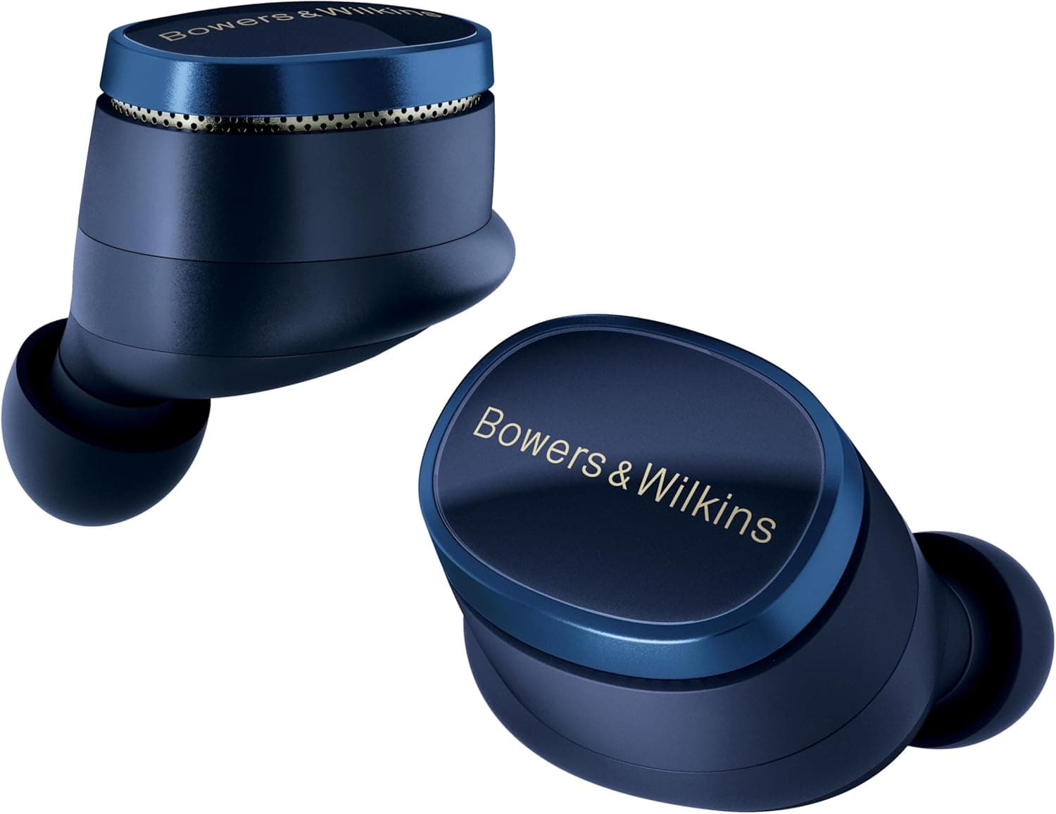 Bowers & Wilkins Pi8 Auriculares sem fios True Wireless com Bluetooth, AptX, cancelamento de ruído ativo (ANC) e microfones integrados - Midnight Blue