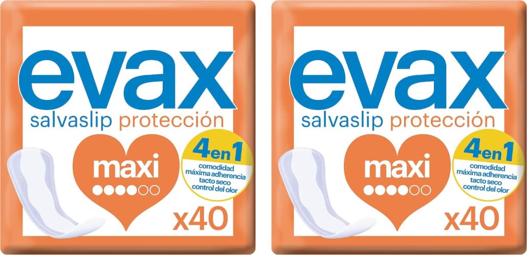 Evax Salvaslip Maxi, conjunto de 40 x 2