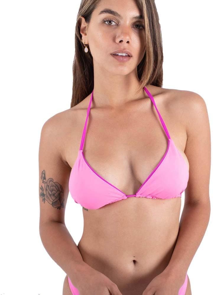 Hurley Parte de cima de biquíni Itsy Bitsy reversível para mulher