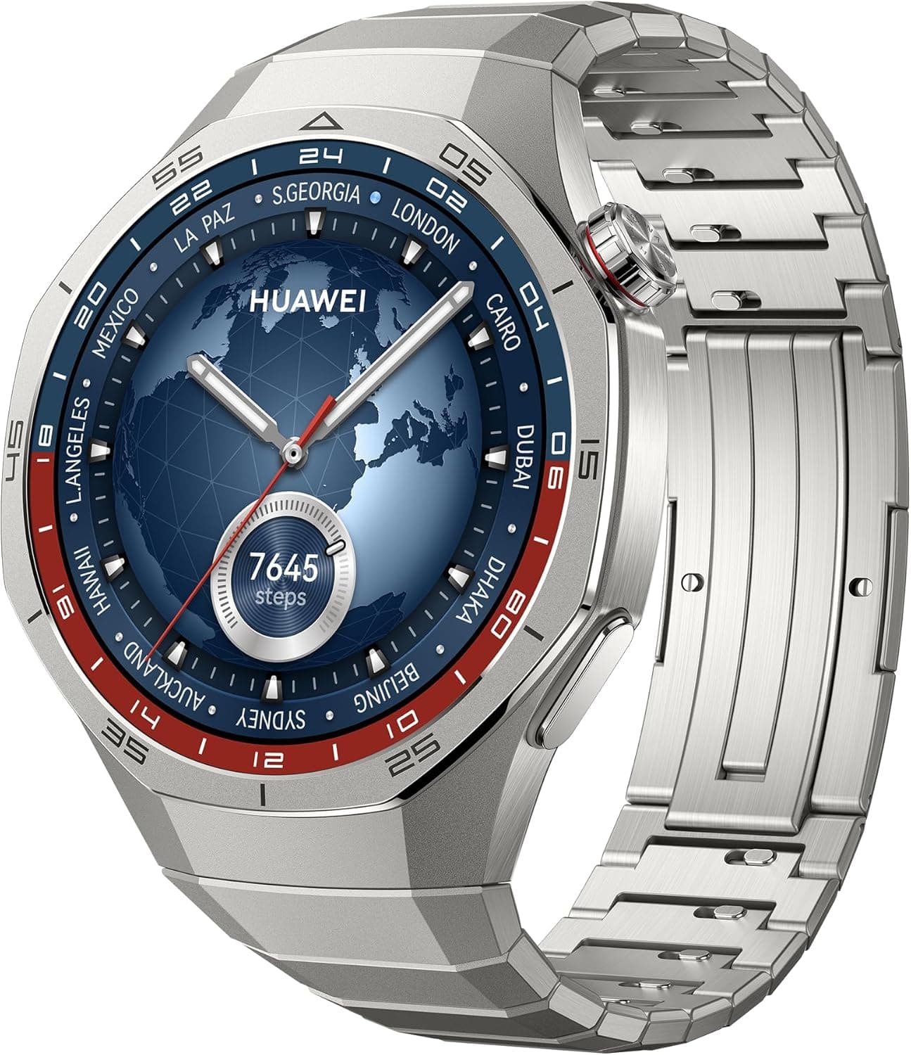 HUAWEI Watch GT 5 Pro Smartwatch de 46 mm, silhueta com design sofisticado, nova experiência de corrida e ciclismo, acompanhamento de saúde, 14 dias de duração, GPS, iOS e Android, titânio