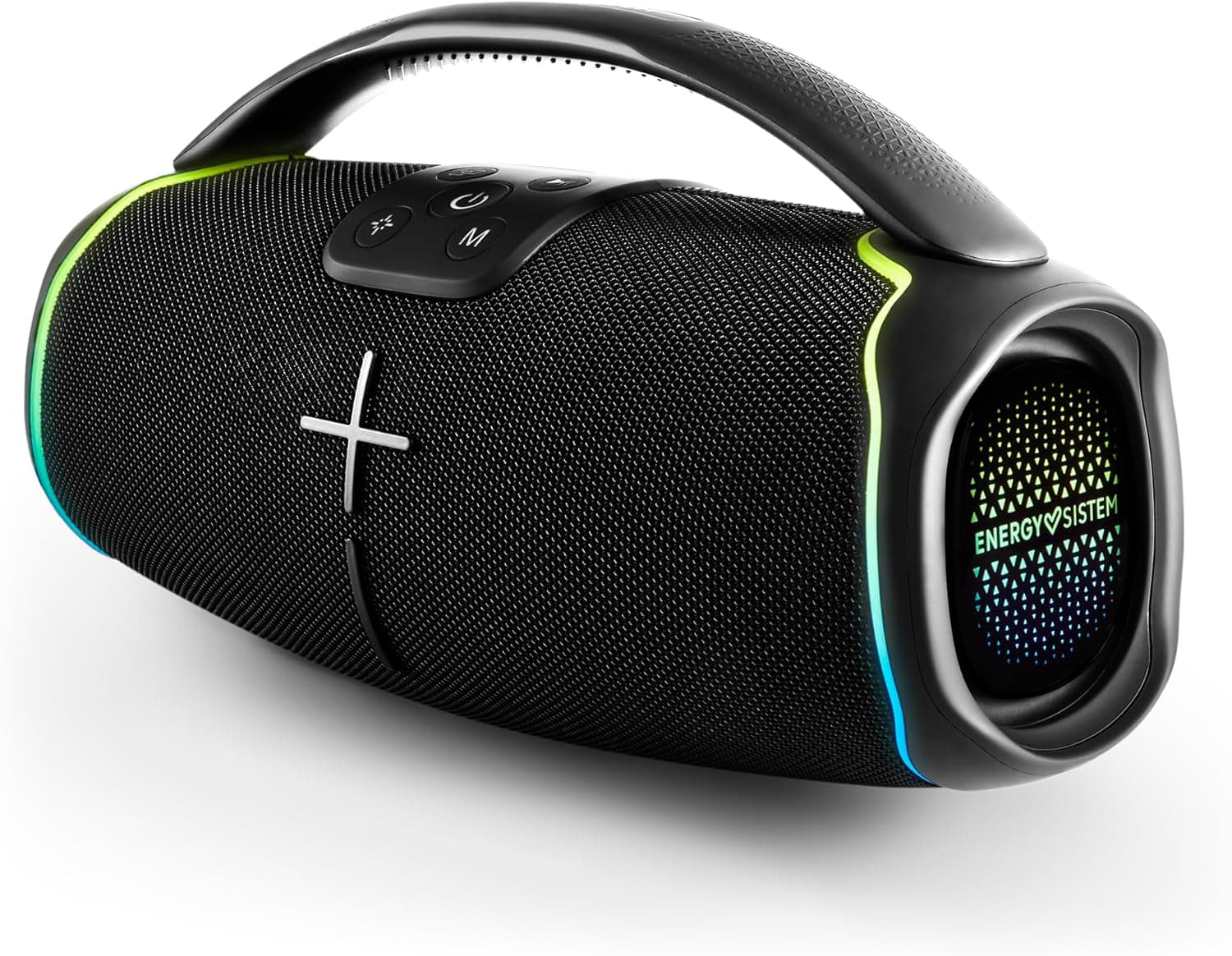 Energy Sistem Hyperbeat Altifalante Bluetooth (Bluetooth 5.3, True Wireless Stereo, Deep Bass, 15 h de bateria, IPX6, luzes LED, assistente de voz)