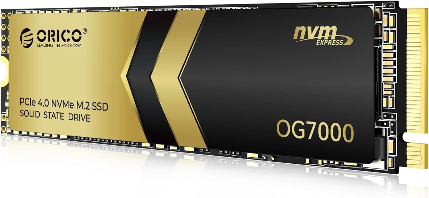 ORICO OG7000 2TB | SSD NVMe PCIe Gen4 M.2 até 7400 MB/s compatível com PS5 e PC