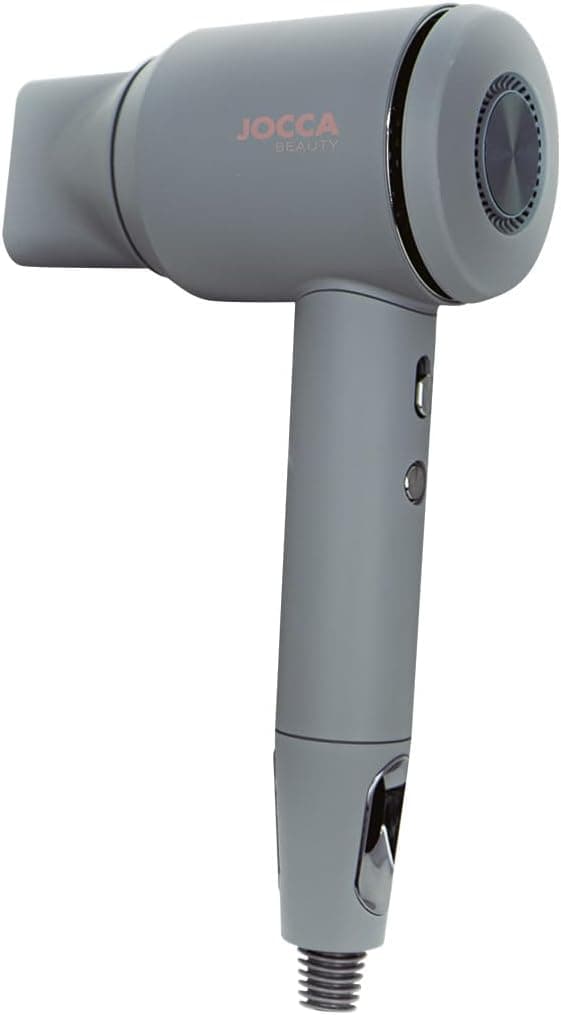 JOCCA - Secador de cabelo sem escovas silencioso/potência 1600-1800 W / tecnologia iónica / 4 temperaturas/inclui concentrador e difusor