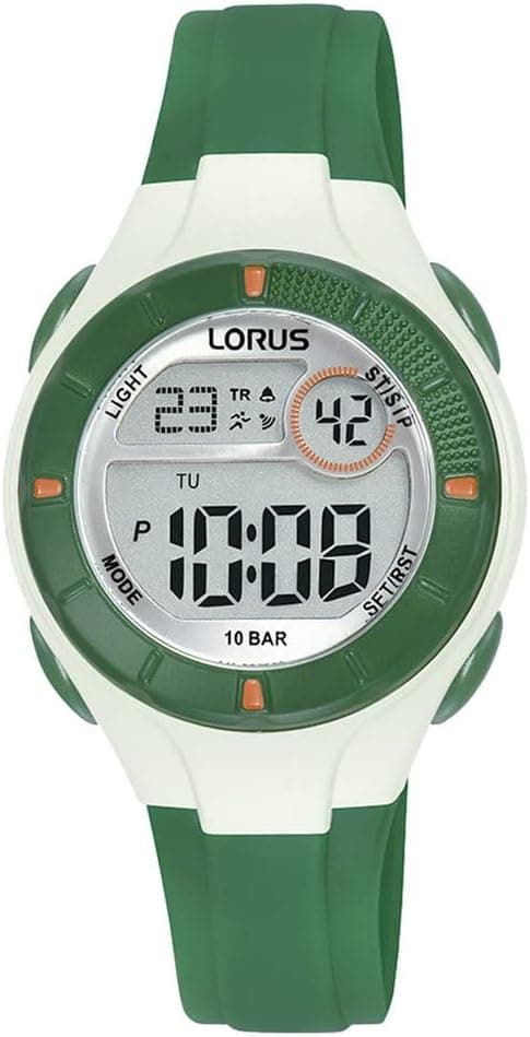 Relógio de quartzo digital Lorus Kids com pulseira de silicone R2343PX9