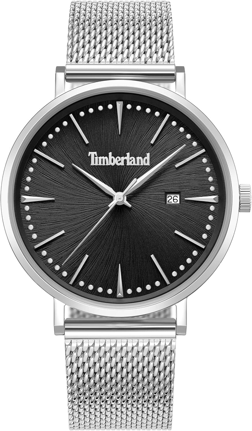 Timberland Relógio analógico para homens de quartzo TDWGH0029302, Prata, pulseira