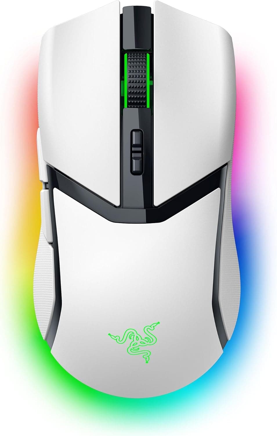 Razer Cobra Pro - rato sem fios para jogos com RGB - sensor óptico Focus Pro com 30K dpi (10 botões personalizáveis, HyperSpeed Polling 8K Hz, Bluetooth, iluminação com 11 zonas) branco