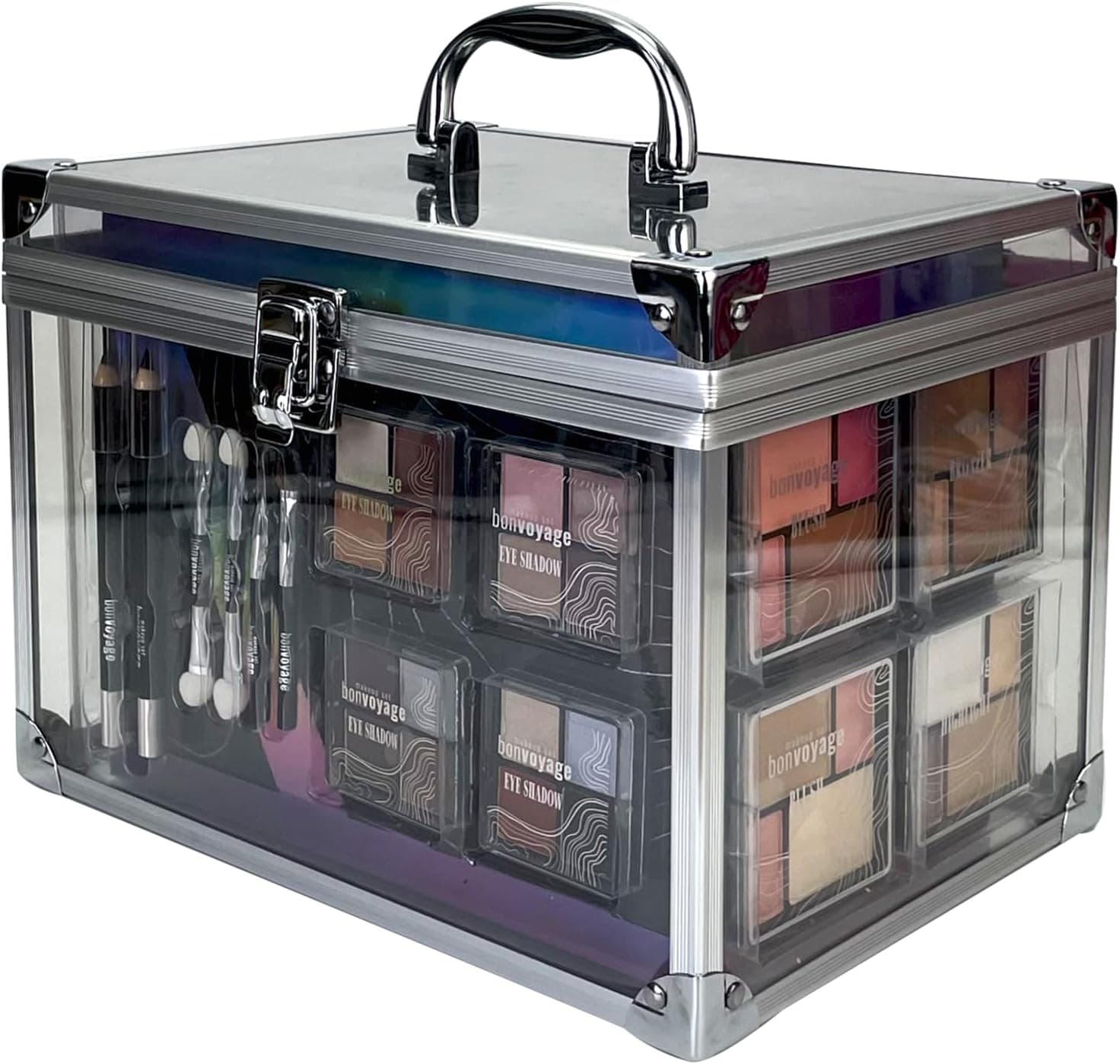 Pasta de maquilhagem Colour Delights Beauty Case - The Color Workshop - um kit de maquilhagem profissional completo numa mega pasta transparente