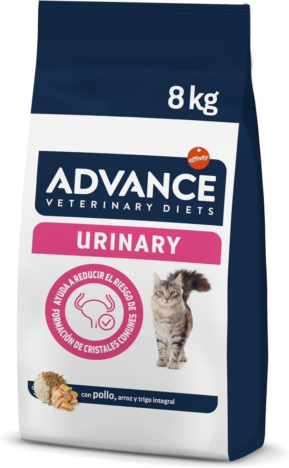 Advance Veterinary Diets Urinary, ração para gatos para proteção do trato urinário, 8 kg