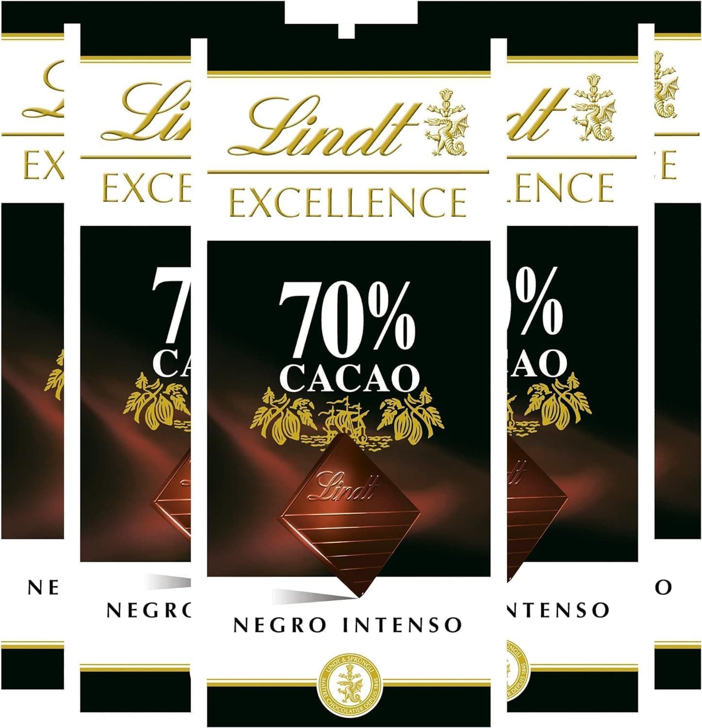 Lindt Chocolate EXCELLENCE 70%, tablet de chocolate puro, chocolate preto aromático, extrafino, delicado e intenso