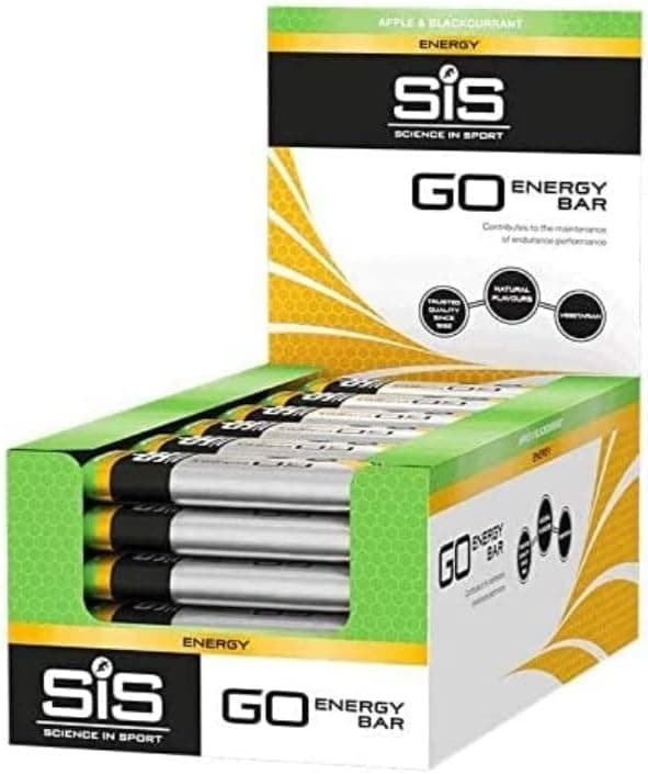Science in Sport GO Barra energética mini 40 g pacote de 30 groselha preta, vegan - barras de carboidratos deliciosas com 26 g de carboidratos, fornecedores de energia para treino intenso.
