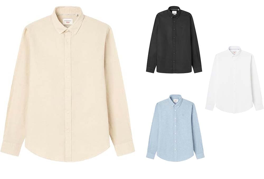 SPRINGFIELD Linen Basic | Camisa de linho para homem