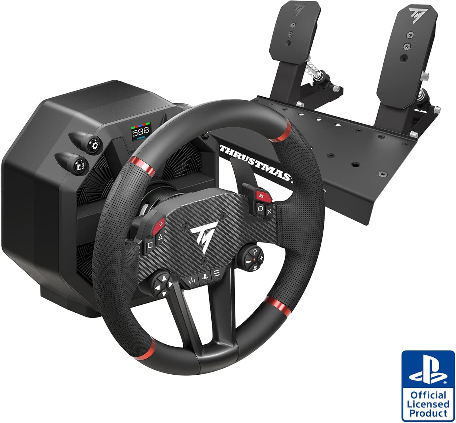Thrustmaster T598, Volante de Carreras Force Feedback Direct Axial Drive para PS5, PS4, PC