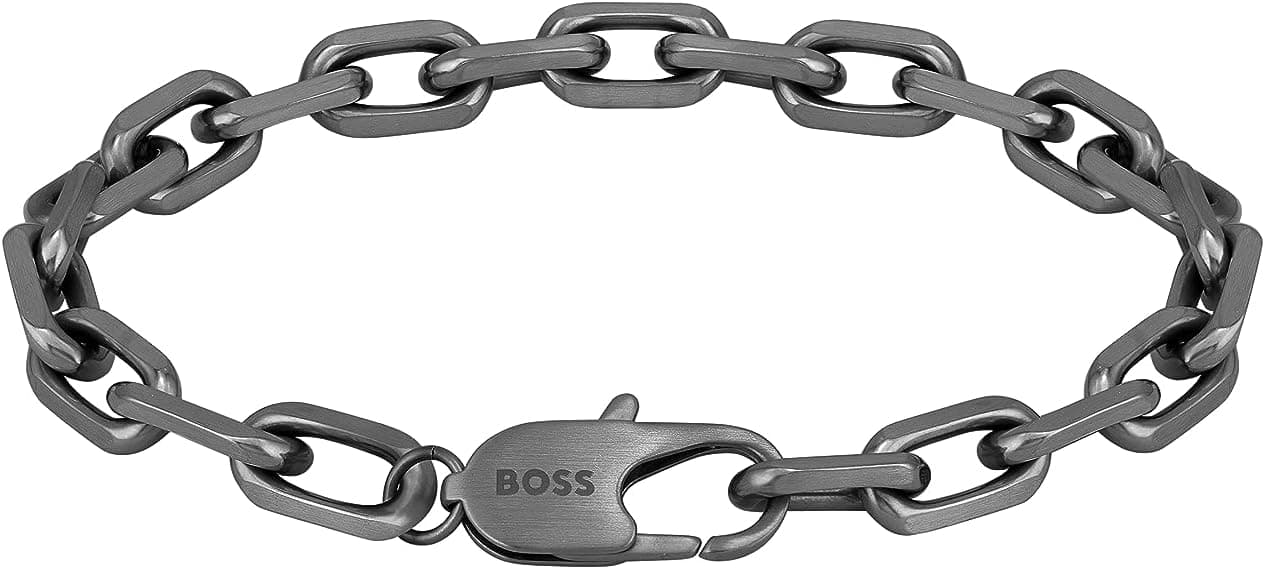 BOSS Jewelry Pulseira de corrente para homem coleção KANE cinzento - 1580502M