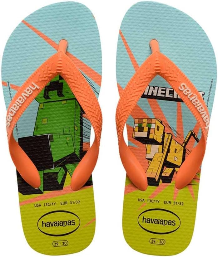 Havaianas Minecraft (Mini Me), sandálias unissexo para crianças
