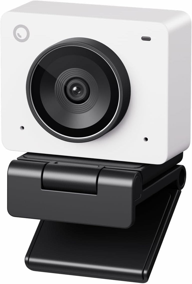 OBSBOT Meet 2 - Webcam 4K para PC com sensor de 1/2", quadro e foco automático AI, modo de beleza, leve, HDR, webcam com microfone, 60 FPS, Web CAM para streaming, reuniões, jogos, etc