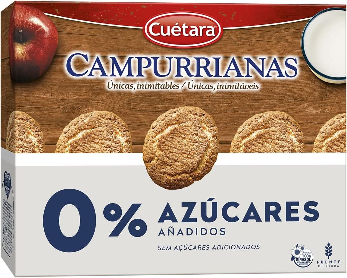 Cuétara Campurrianas 0% Sugars | Bolachas sem açúcar 320 g