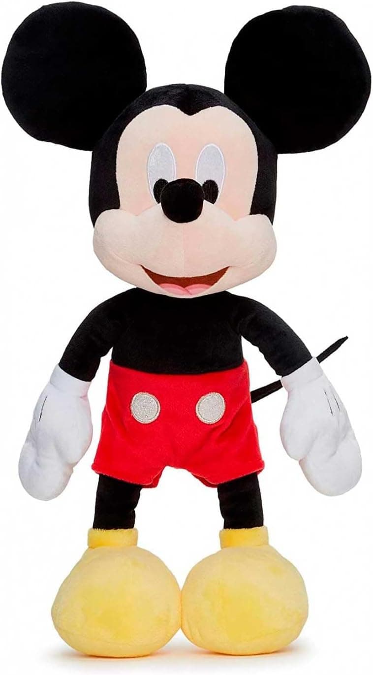 Simba Toys - Peluche Disney Mickey Mouse 35 cm - com calças vermelhas, material macio e agradável, 100% original, adequado para meninos e meninas de todas as idades - 35 cm (6315870228)