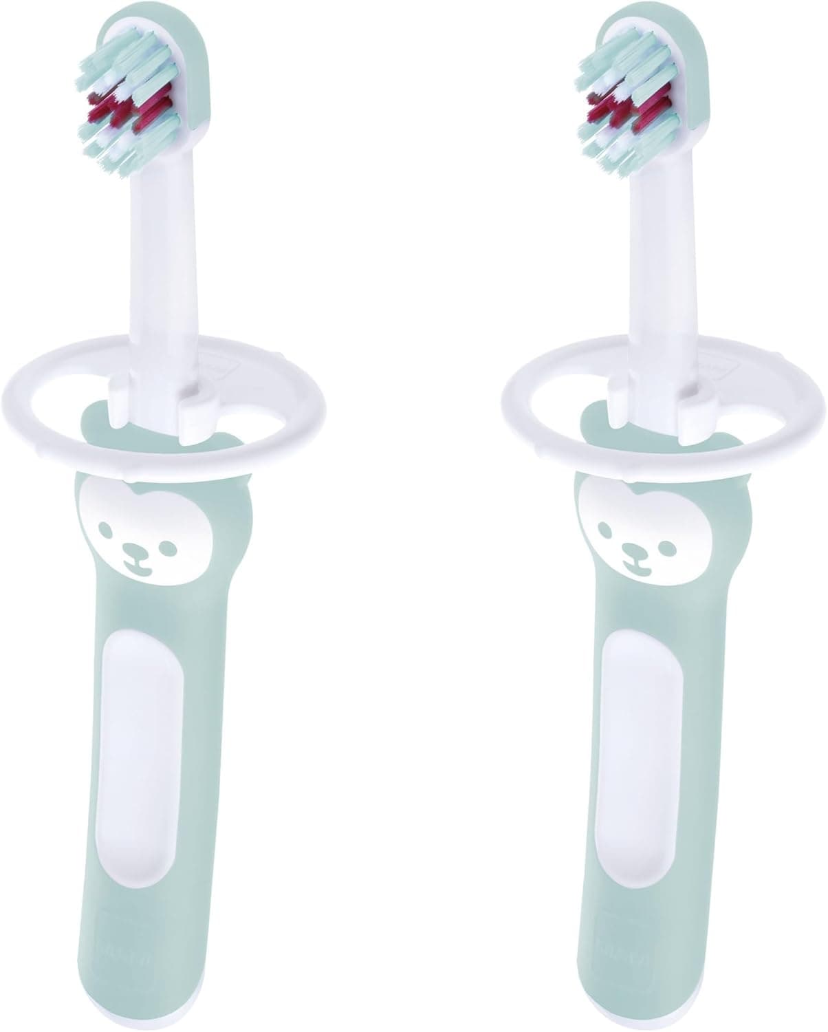 MAM Baby Toothbrush Set | Escovas de dentes infantis com cabo ergonómico e cerdas extra suaves, inclui 2 unidades