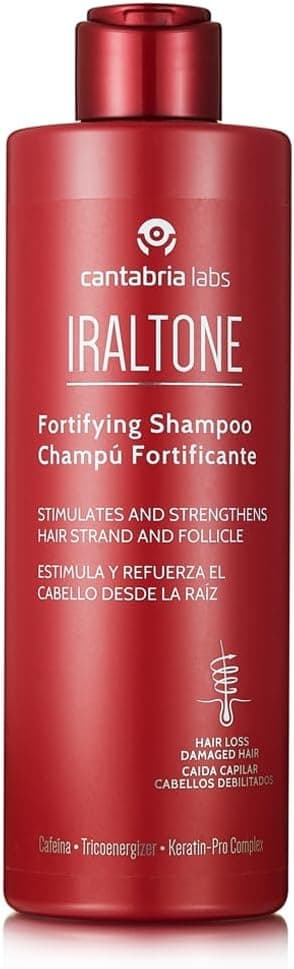 Cantabria Labs Iraltone Champu Fortificante. - Estimula e reforça o cabelo da raiz, para cabelos finos e enfraquecidos, 400 ml