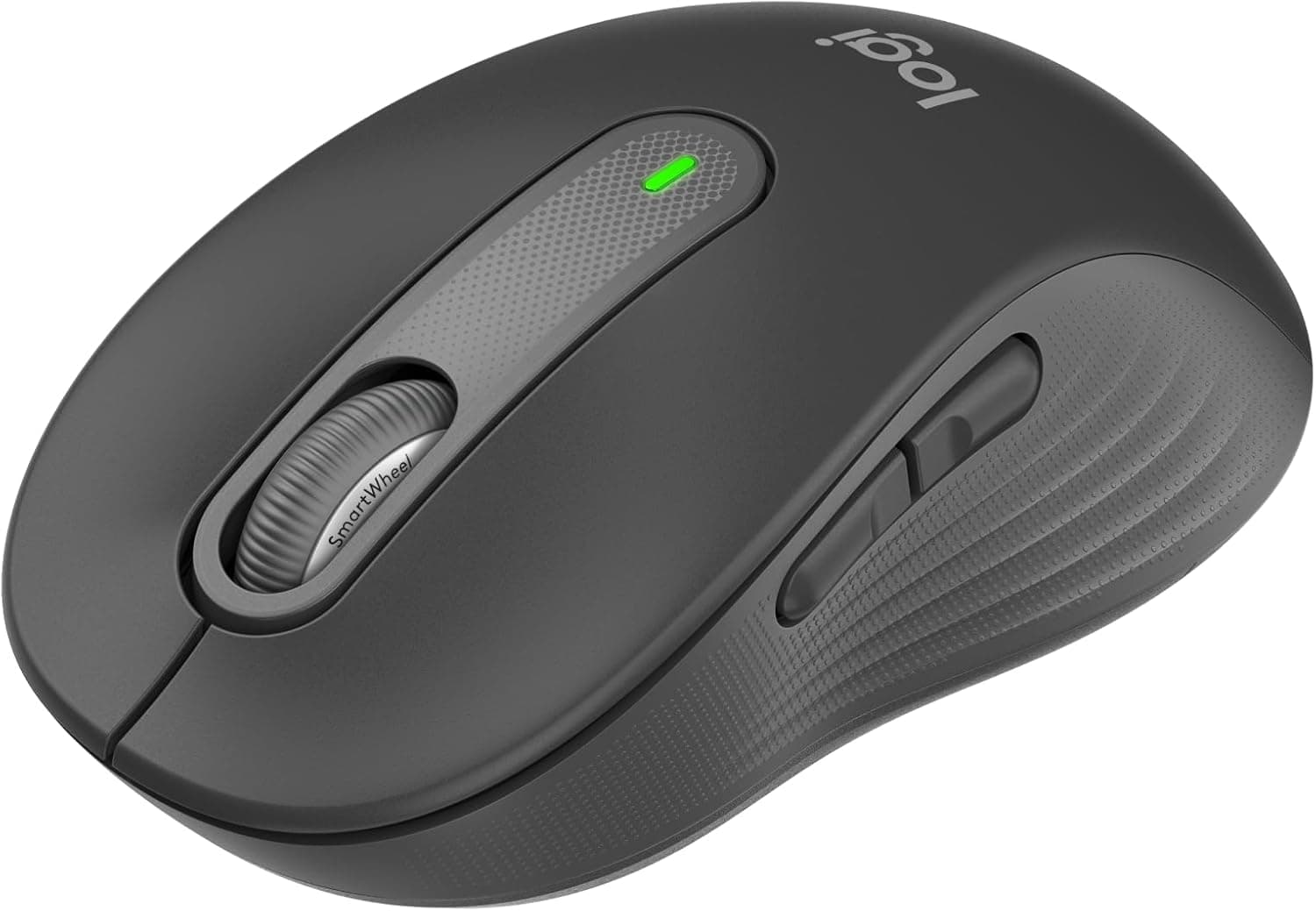 Logitech Signature M650 rato sem fios - para mãos pequenas e médias, pilha de 2 anos, cliques silenciosos, botões personalizáveis, Bluetooth, PC/Mac/multidispositivo/Chromebook - cinzento