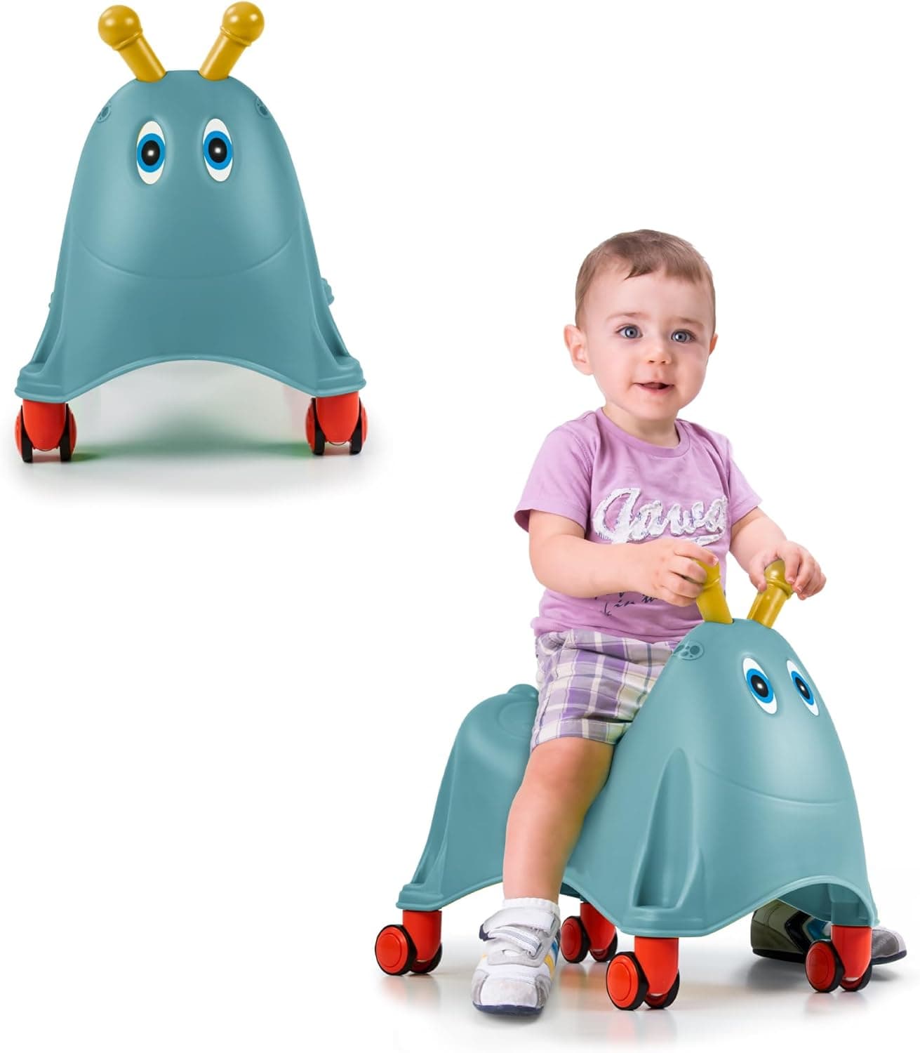 FEBER - Casual Runy azul, corredores em forma de laranja e cores divertidas, estável e seguro, desenvolvimento meninos e meninas a partir de 1 ano, famosa (FED37110)