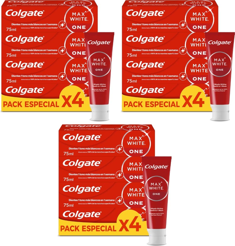 Colgate Max White One Pasta de dentes branqueadora, 75 ml x 12