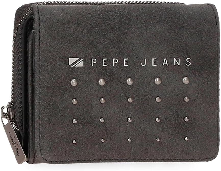 Pepe Jeans Holly Carteiras e carteiras de pele sintética, preto, castanho, azul márino, tamanhos diferentes, Preto, Talla única, Carteira