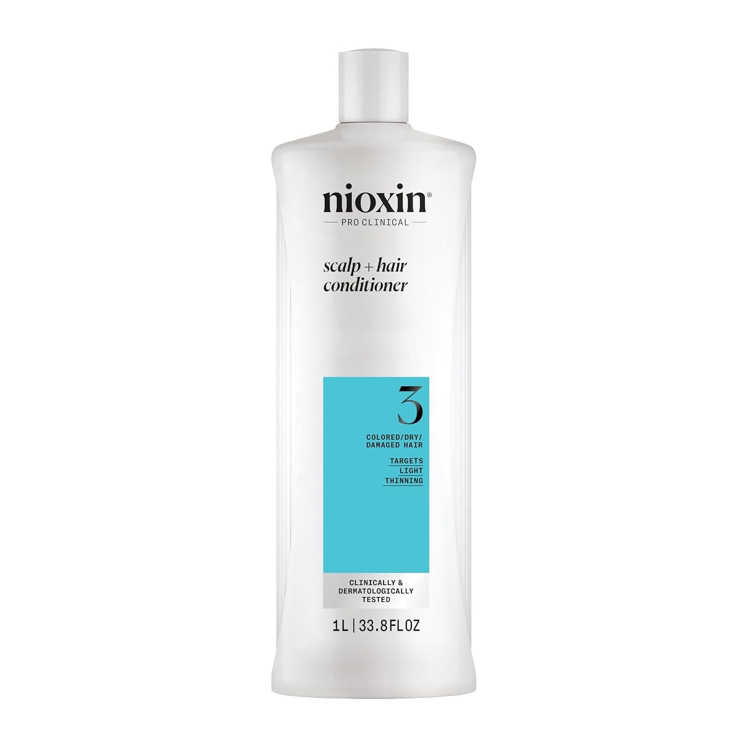 Nioxin System 3 - Shampoo / Condicionador / Tratamento - Para cabelos tingidos e danificados com afinamento leve