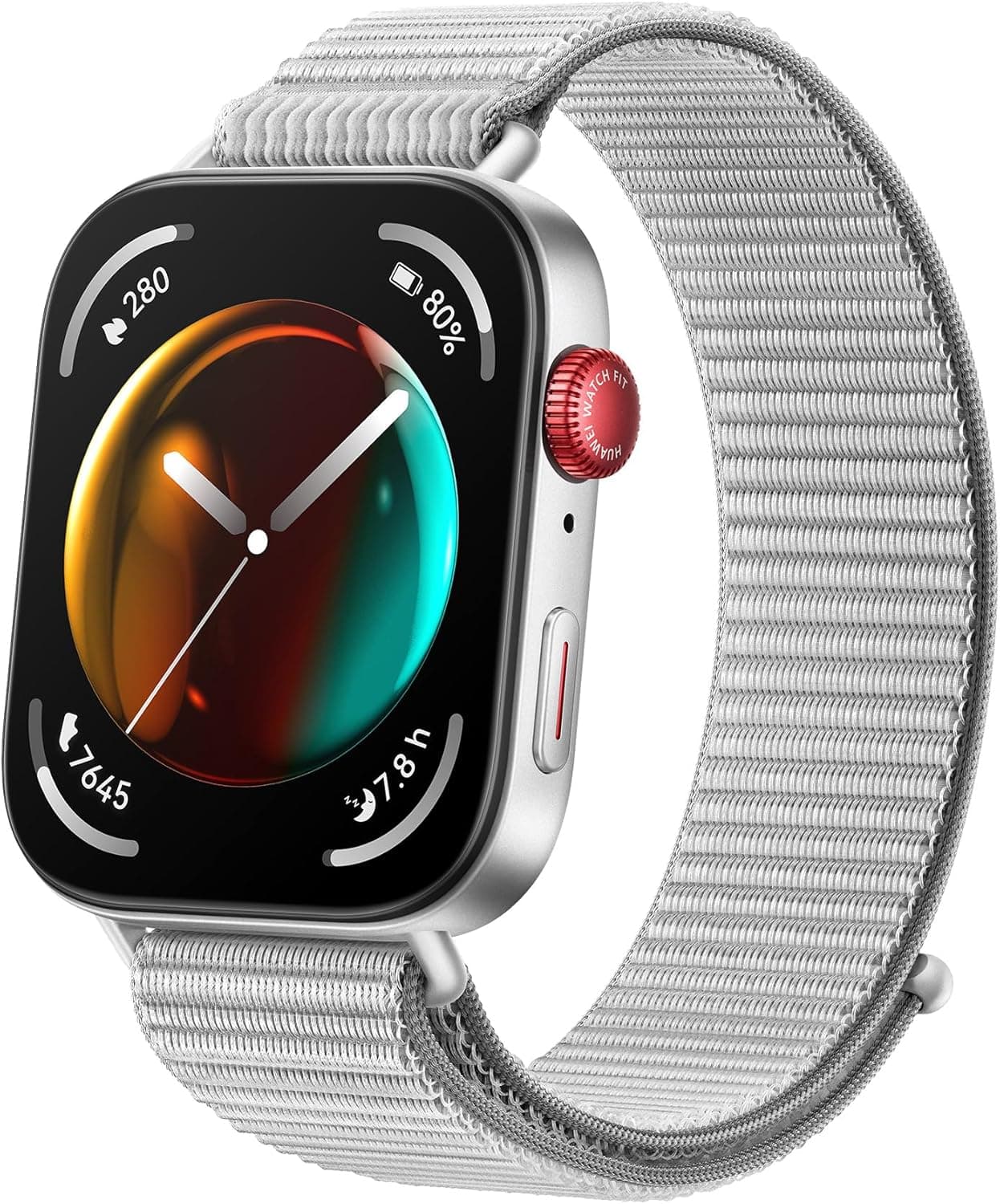 Huawei Watch FIT 3, ecrã AMOLED de 1,82 polegadas, design ultrafino, chamadas por Bluetooth, bateria de até 10 dias, compatível com Android e iOS, cinzento