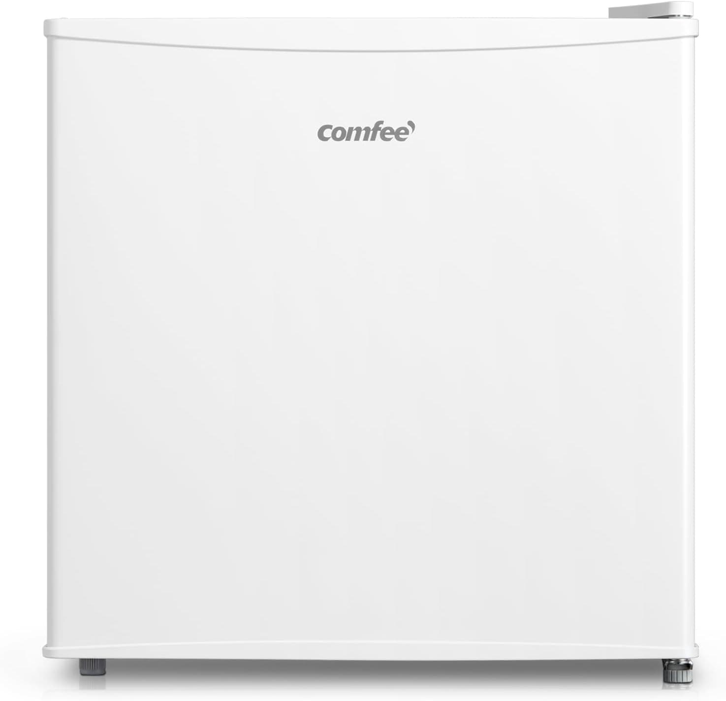 Comfee ' RCD50WH2(E) Mini frigorífico bar, pequeno silencioso, macaco porta, para aplicações em hotel, casa, escritório, 43L, branco, 47,2 x 45 x 49,2 cm