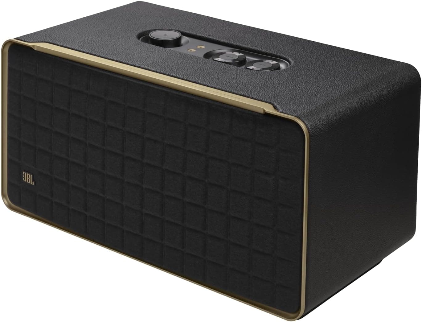 JBL Authentics 500, altifalante inteligente conectado de alta fidelidade, com WiFi, Bluetooth e assistente de voz, Dolby Atmos, design retro, preto