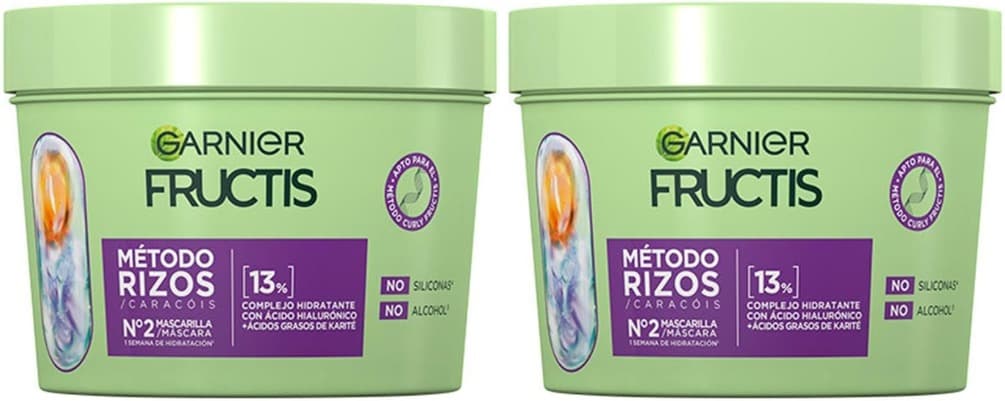 Garnier Fructis Fructis Nº 2 Máscara capilar para cachos, 370 ml x 2
