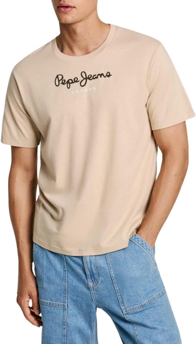 Pepe Jeans Eggo N T-shirt para homem, Sea Salt/Cirrus Grey 2019