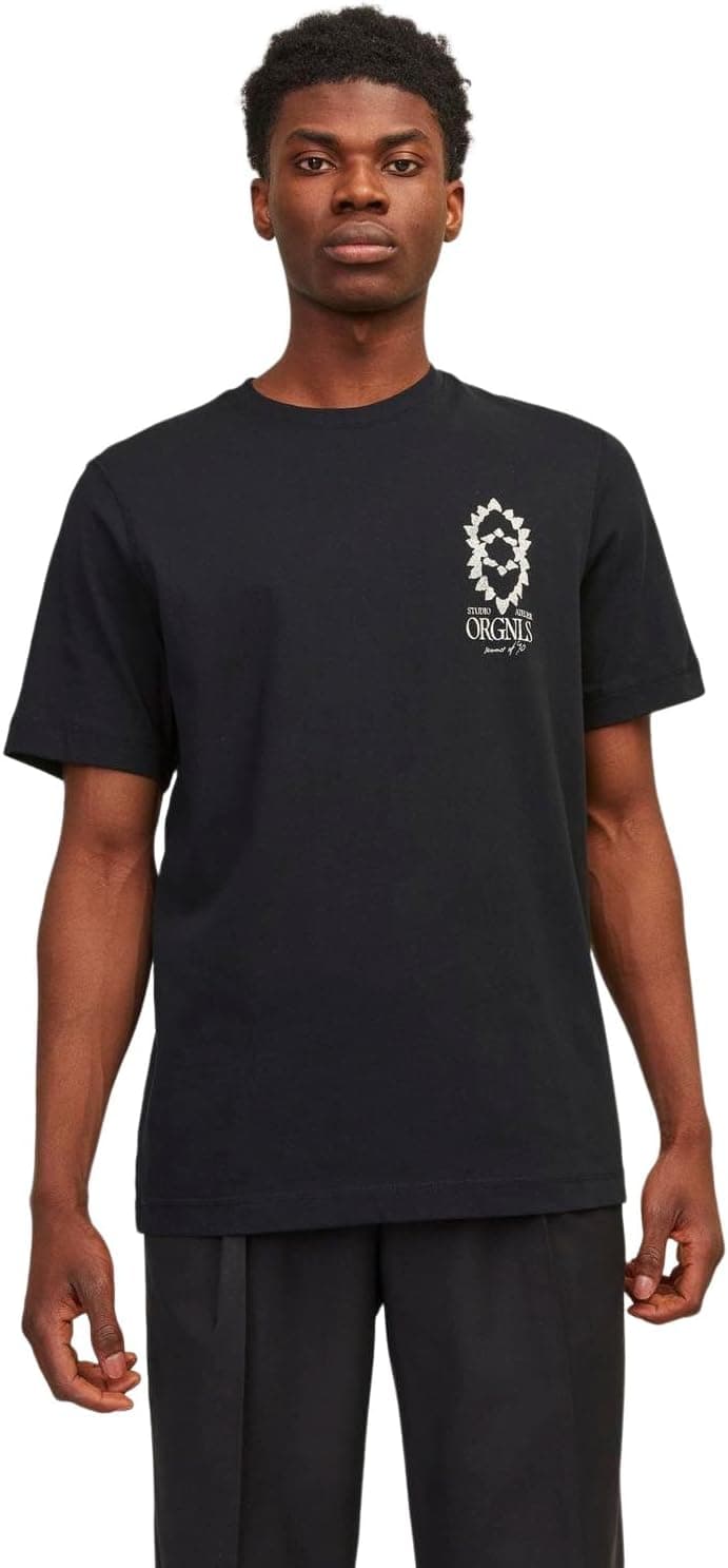 JACK & JONES Jornoto Graphic Chest tee SS C.n Ln t-shirt homem