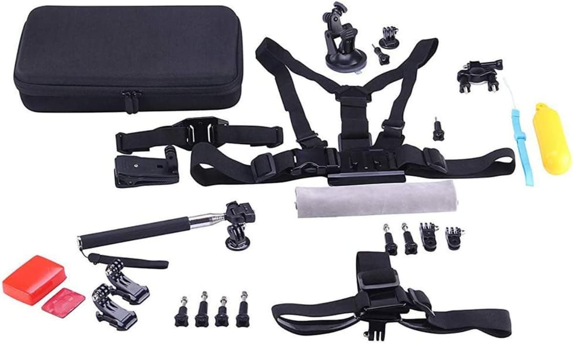 NK KA3100 | Kit de 44 acessórios para câmara de ação com estojo de transporte e suportes