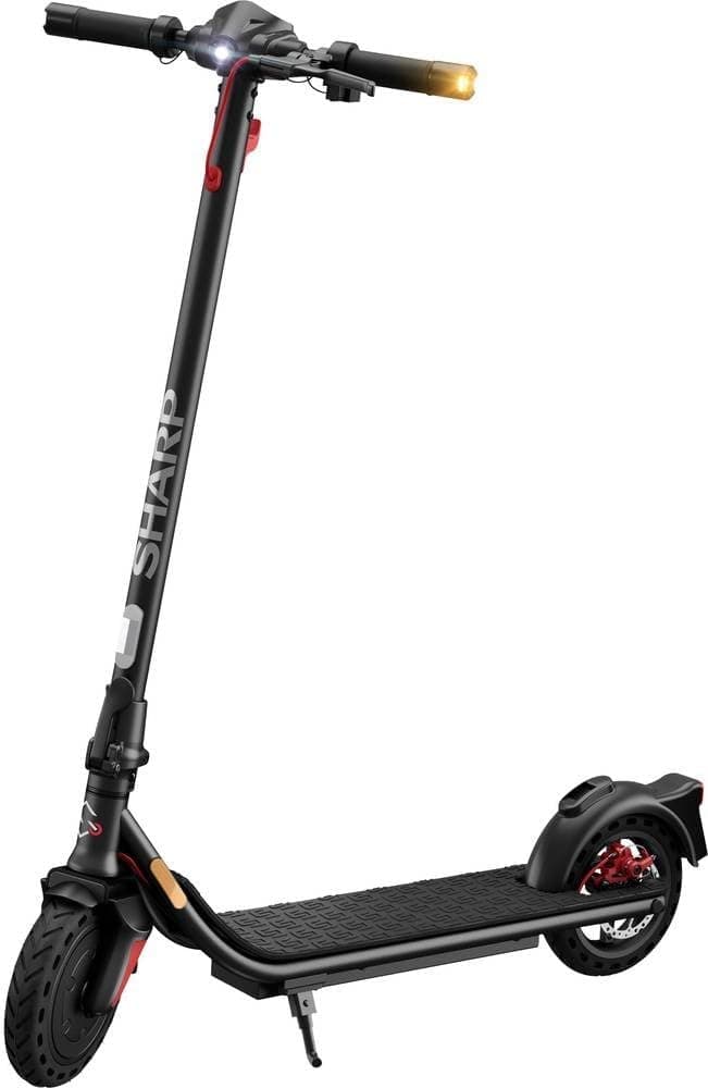 SHARP S3/S4 skate elétrico com permissão de circulação (intermitente, alcance de até 40 km e 27 % de inclinação, carga máxima de 110 kg, IPX4, dobrável, ecrã LED, aplicação, porta USB